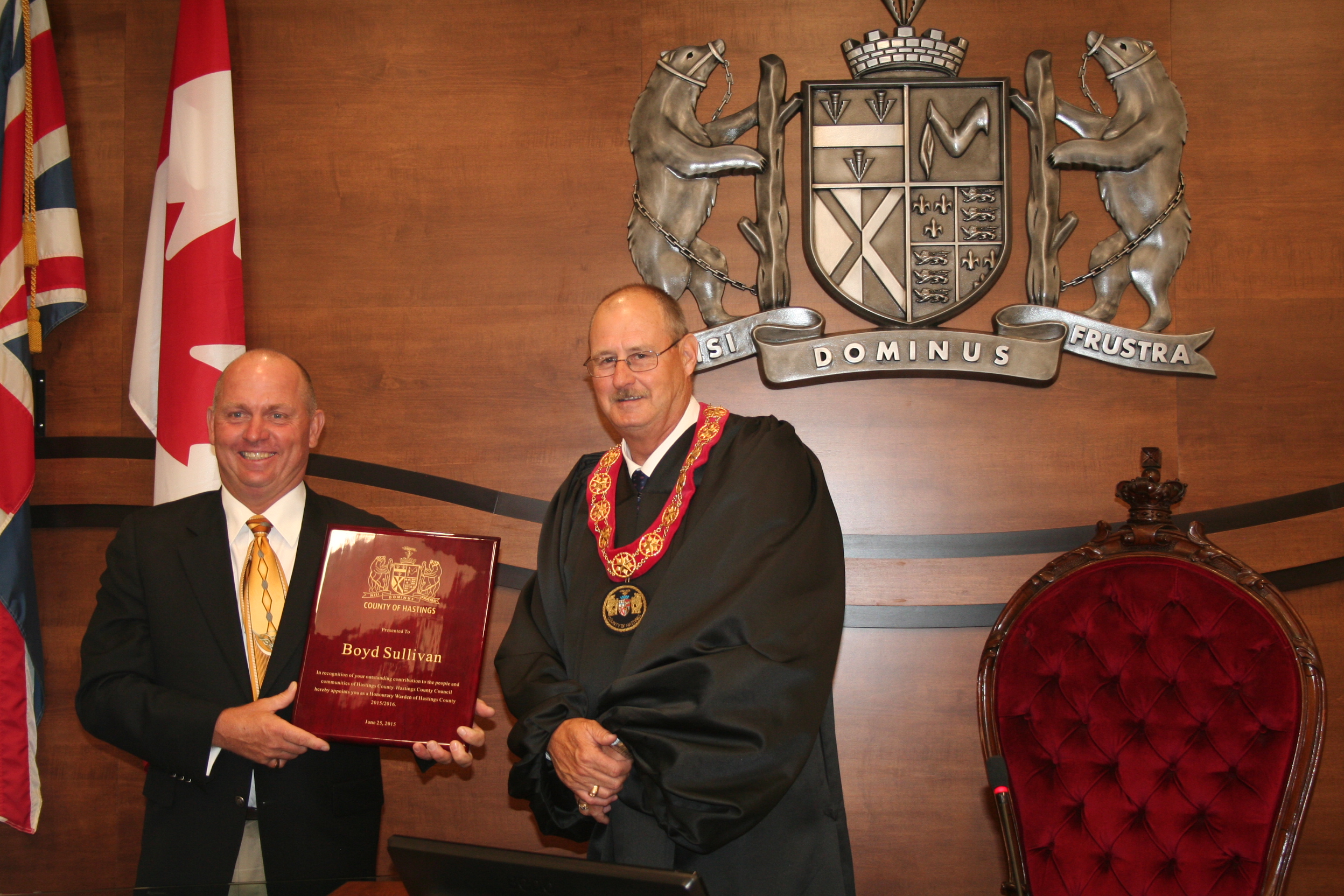 Hastings County creates first Honourary Warden position