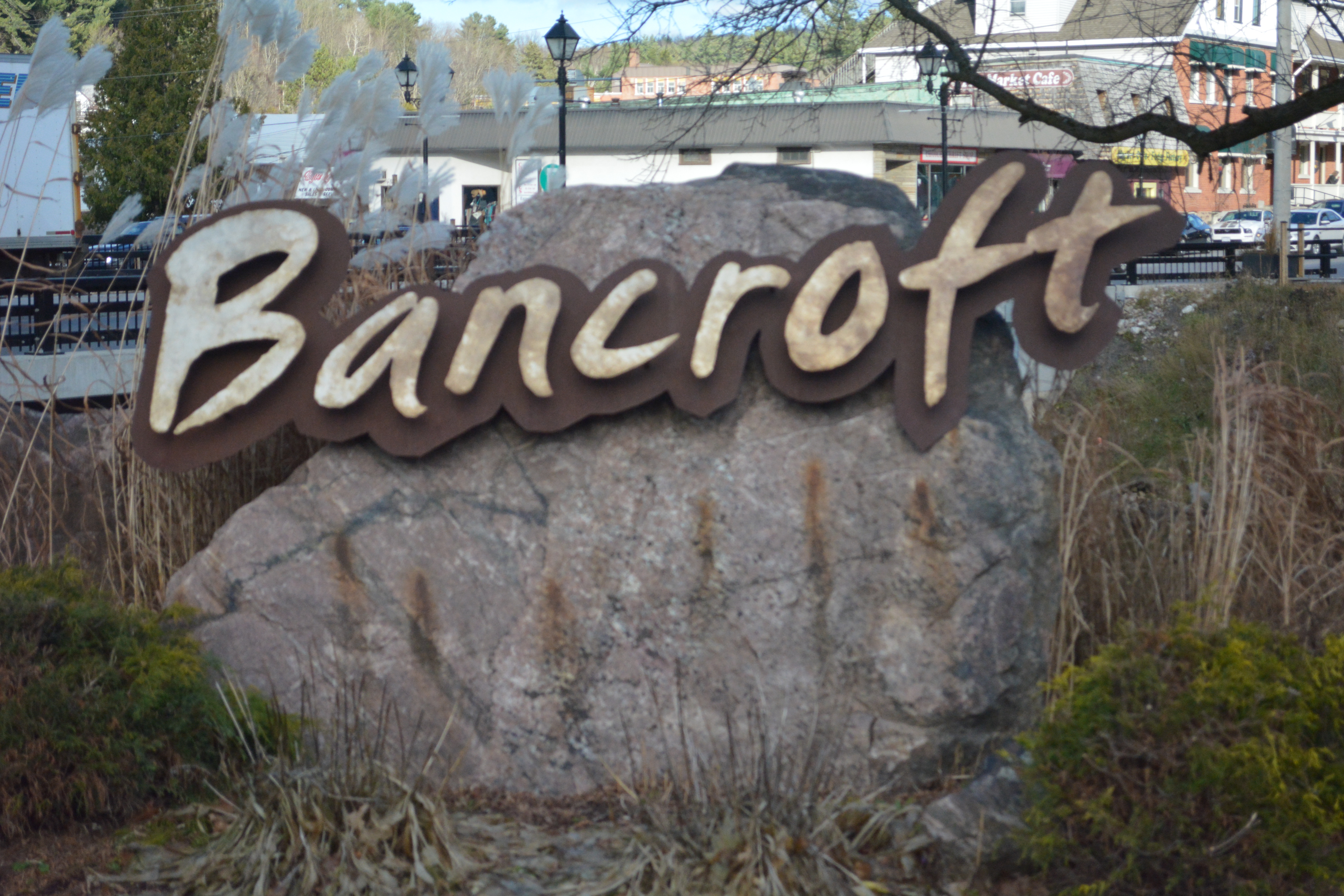 town of bancroft sign