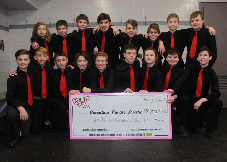 Quinte region hockey team looks to win big with good deeds