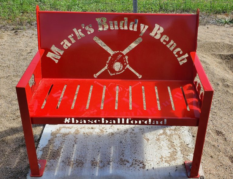 “Baseball For Dad” working with Town of Bancroft to put “Mark’s Buddy Bench” in town