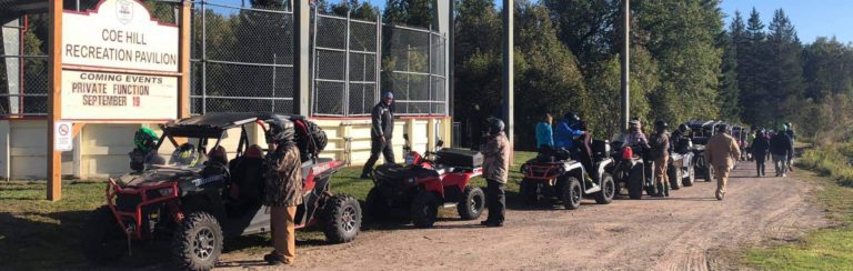 Coe Hill ATV’s chairty ride raises thousands for Wollaston Public Library