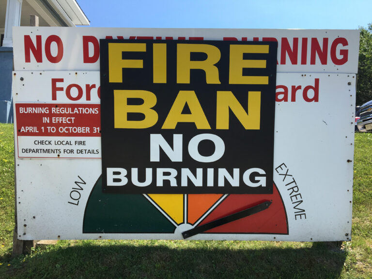 Haliburton County under total fire ban