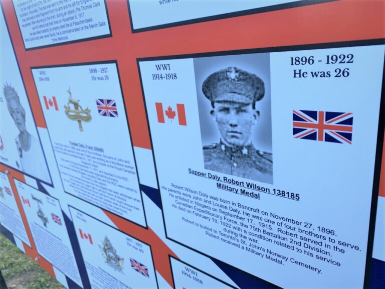 News signs will add perspective to Remembrance Day ceremony