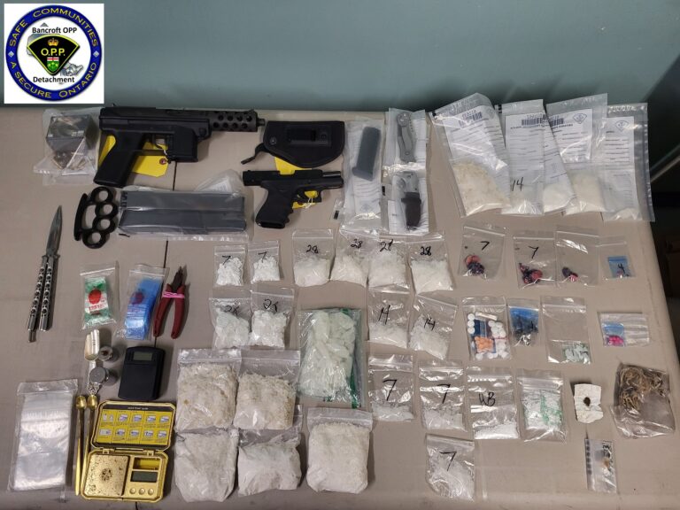 Bancroft OPP hauls in weapons and drugs after traffic stop 
