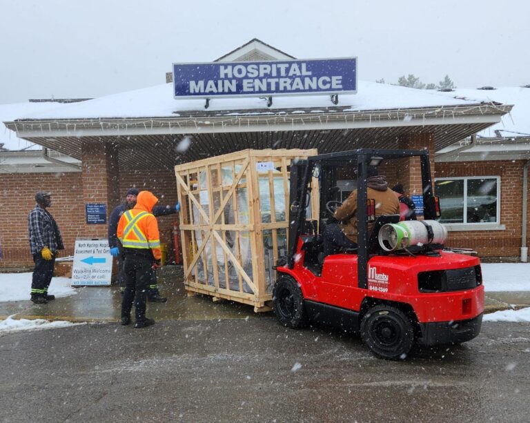 CT scanner arrives at North Hastings Hospital 