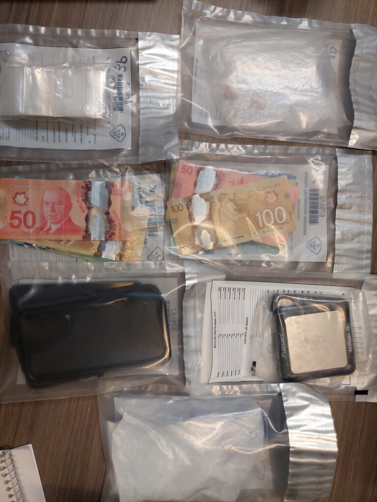 Bancroft OPP find thousands of dollars worth of fentanyl and cocaine: Arrests for firearms, drug trafficking,  and an outstanding warrant