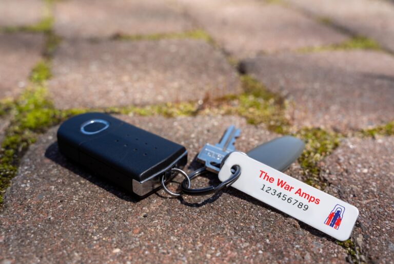 War Amps 2024 key tags en route to Bancroft