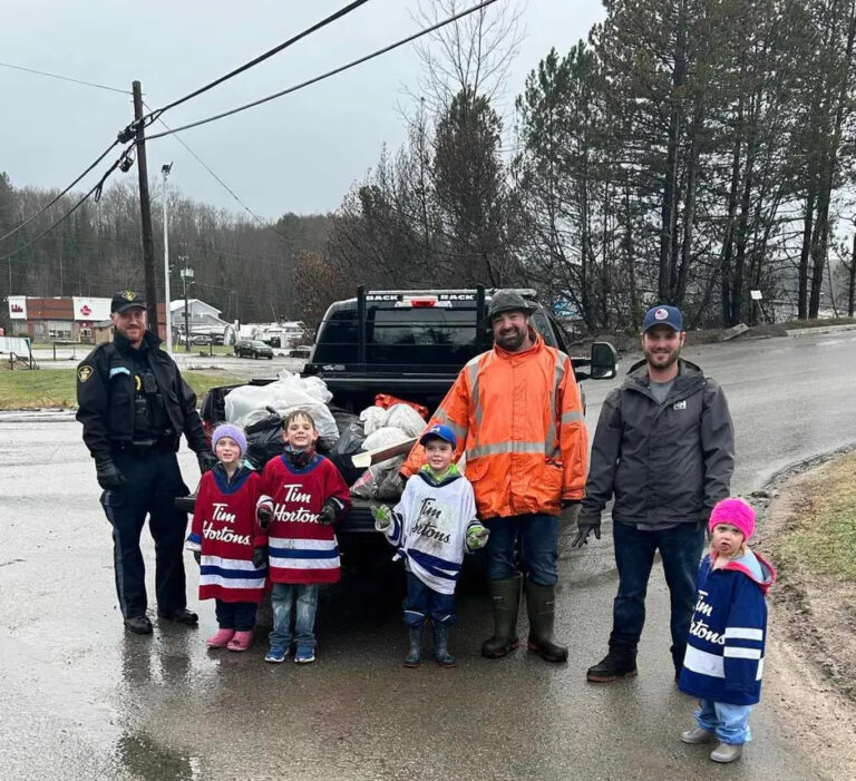 Frozen Forces youth, OPP and volunteers join in spring clean-up