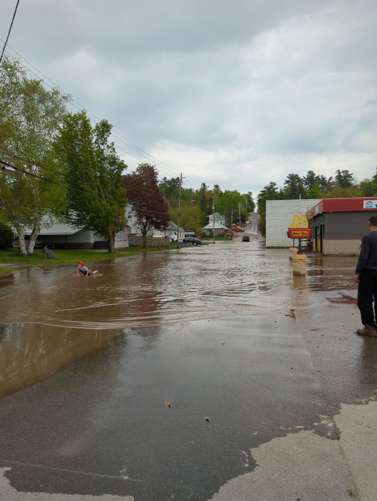 Breaking News: Flash Flood in downtown Bancroft