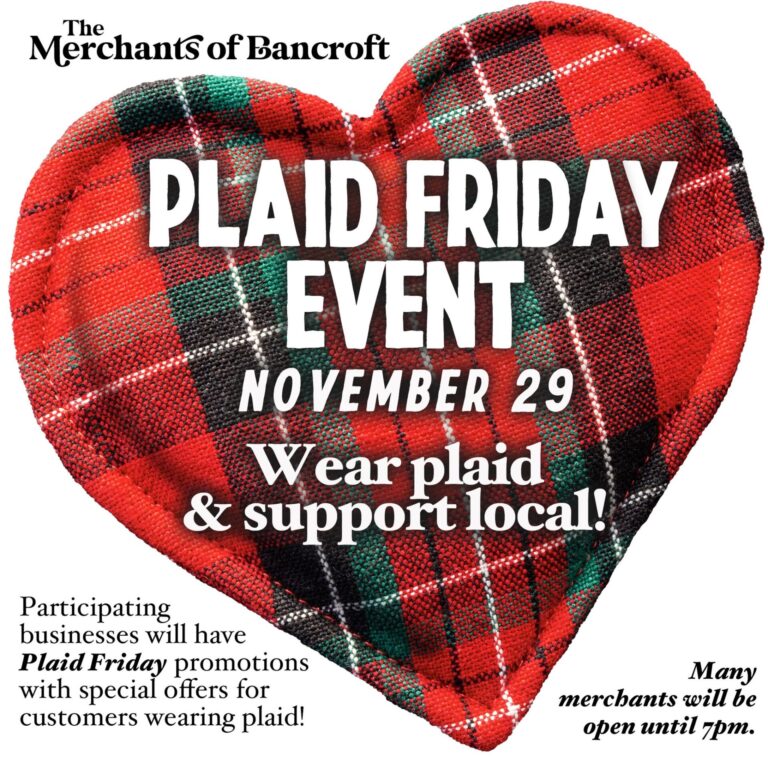 Better than Black Friday: Bancroft’s ‘Plaid Friday’ offers local deals 