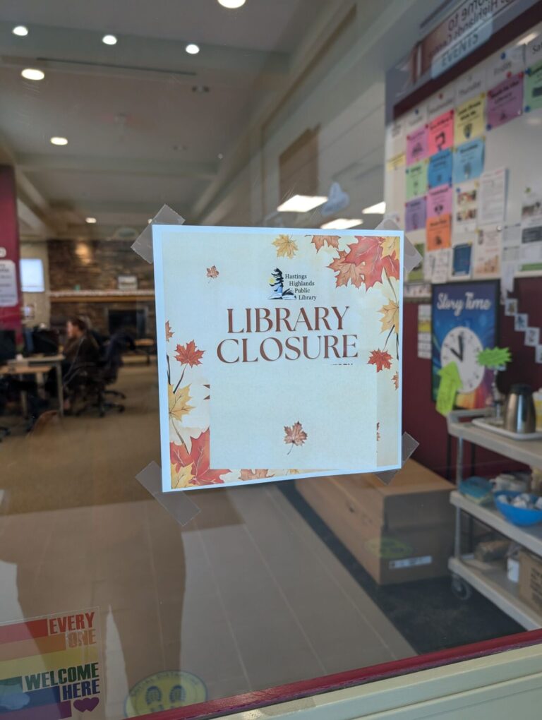 Hastings Highlands Library closed today after heating system breaks down 