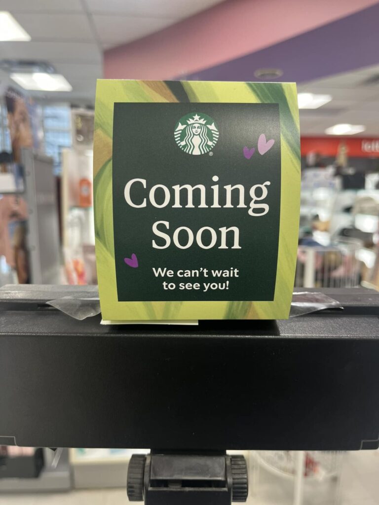 Starbucks opens today (Thursday) in Bancroft