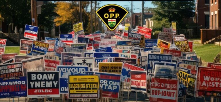 Tampering with election signs is a crime say OPP