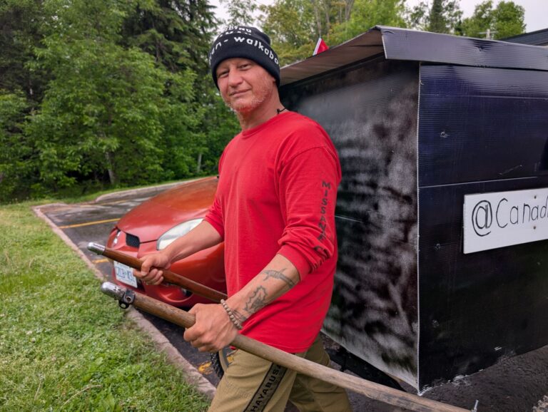 ‘Their stories help me push through’: Mikey Morrison stops in Bancroft on cross-Canada trek for mental health
