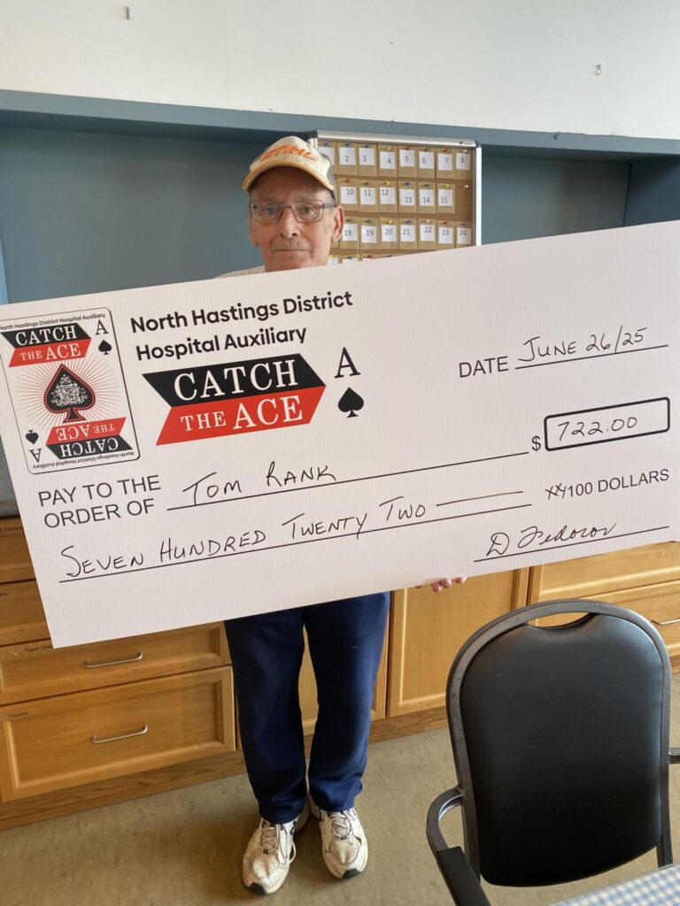 “I can pay to take that tree down!”  First Catch the Ace winner has been announced
